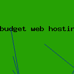 budget web hosting