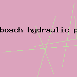 bosch hydraulic pump