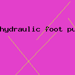 hydraulic foot pump