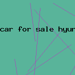 car for sale hyundai